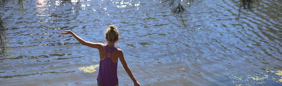 At the river