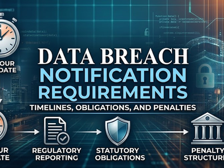 Data Breach Notification Requirements: Legal Timelines, Statutory Obligations, and Penalty Structures