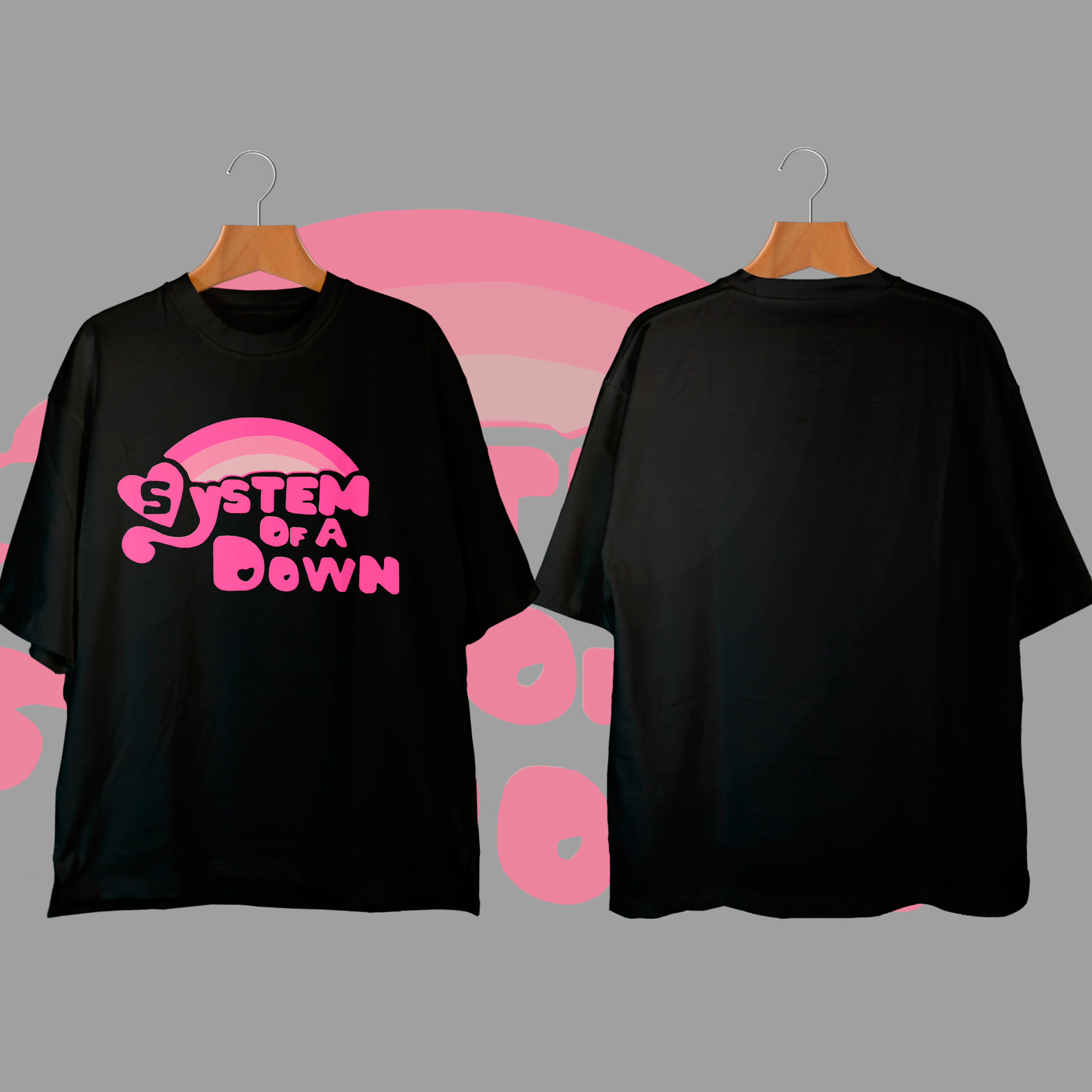PINK RAINBOW - SYSTEM OF A DOWN - Oversized