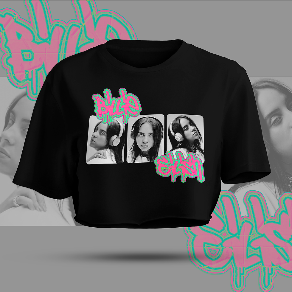 NEON PINK BILLIE EILISH - BILLIE EILISH - Cropped