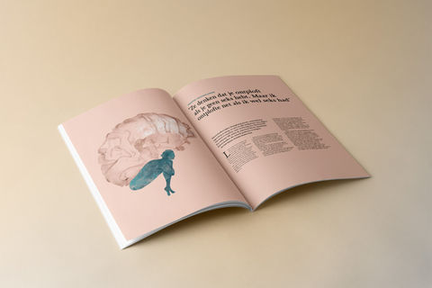 Editorial Illustration for The Standaard on Sex Addicts Anonymous, by Annelien Smet