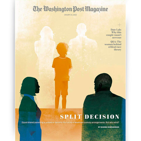 parents child art editorial illustration The Washington Post Magazine son relationship