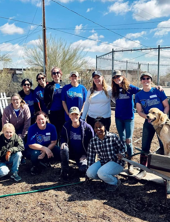 West Valley Women Veterans members volunteering with The Mission Continues during an outdoor community service project..jpg