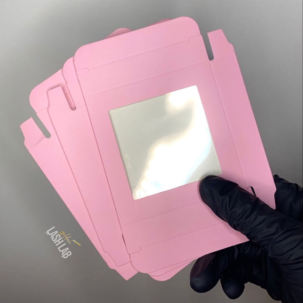 Thumbnail: Baby Pink Square Lash Box + Tray