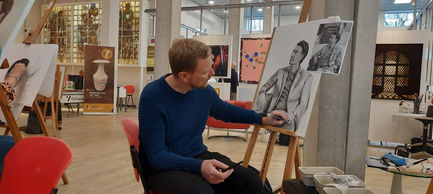 Modeltekenen | Bekende  Veenendaler op het doek.