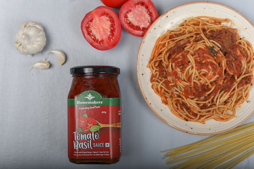 Thumbnail: Tomato Basil Sauce Pack of 2 - Italian Pizza Pasta Sauce - 400 gm each