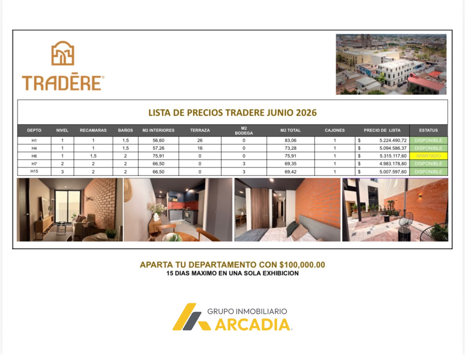 Departamento Tradére H1 23