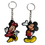Miniatura: Chaveiros Emborrachados Mickey Mouse Minnie Mouse Coleção Disney