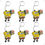 Miniatura: Chaveiro Emborrachado Bob Esponja Desenho Geek	