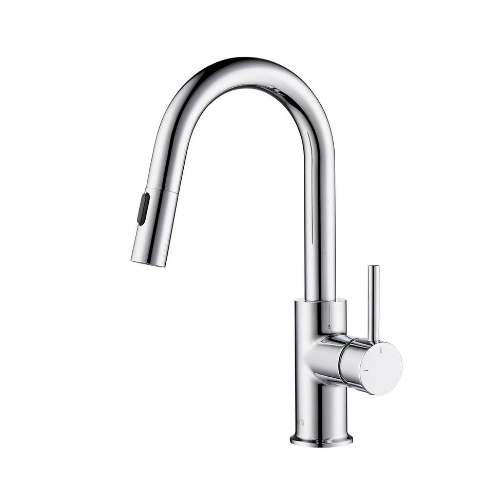 Thumbnail: Luxe Single Handle High Arc Pull Down Kitchen Faucet – KKF2011