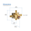 Thumbnail: Single Function Pressure Balance Shower System Rough-in Valve with Cartridge - S