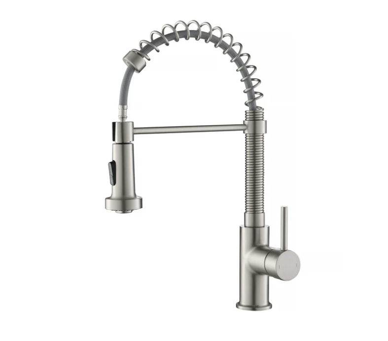 Thumbnail: Genova Commercial Style Single Handle Pull Down Kitchen Sink Faucet - CKF-2003