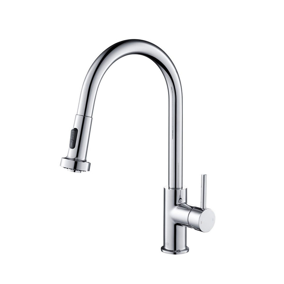 Thumbnail: KIBI Casa Single Handle High Arc Pull Down Kitchen Faucet – KKF2002