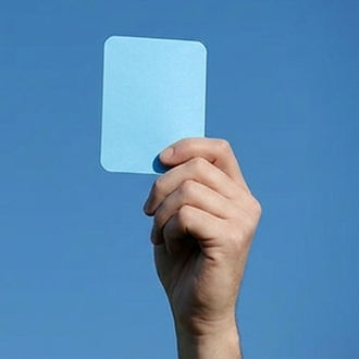 Blue Referees Card