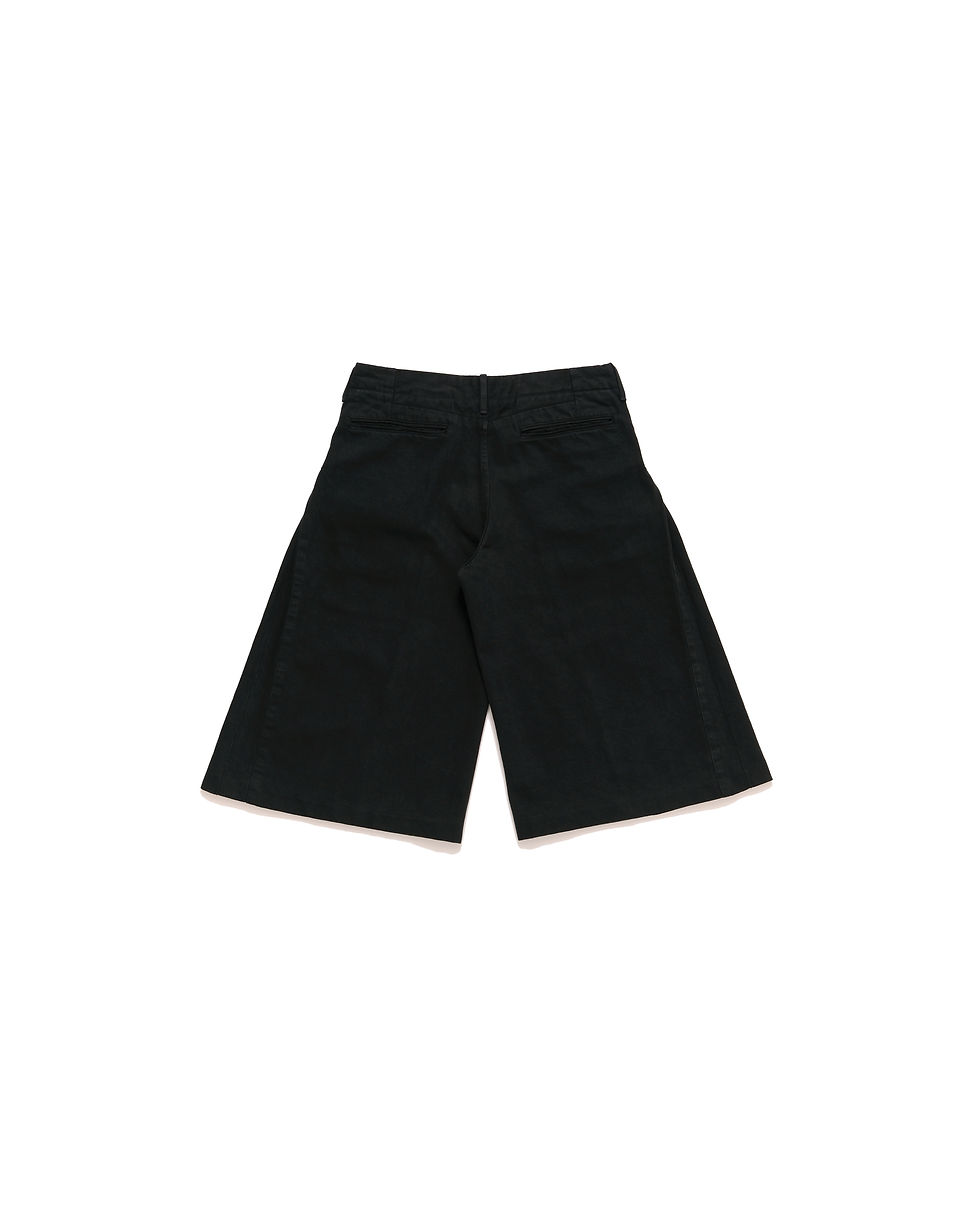 デニム・ジーパン IONSEOUL Black coated shorts BBJ308 JEAN SHORTS - OVERDYE BLACK | TANAKA NY TYO