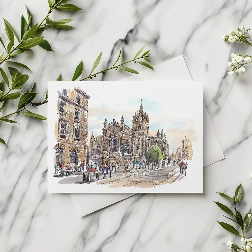 A stroll towards St. Giles' Cathedral, Edinburgh