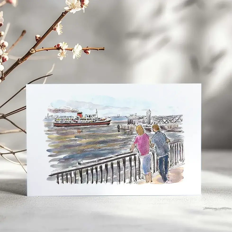 Looking out over the Mersey, Liverpool