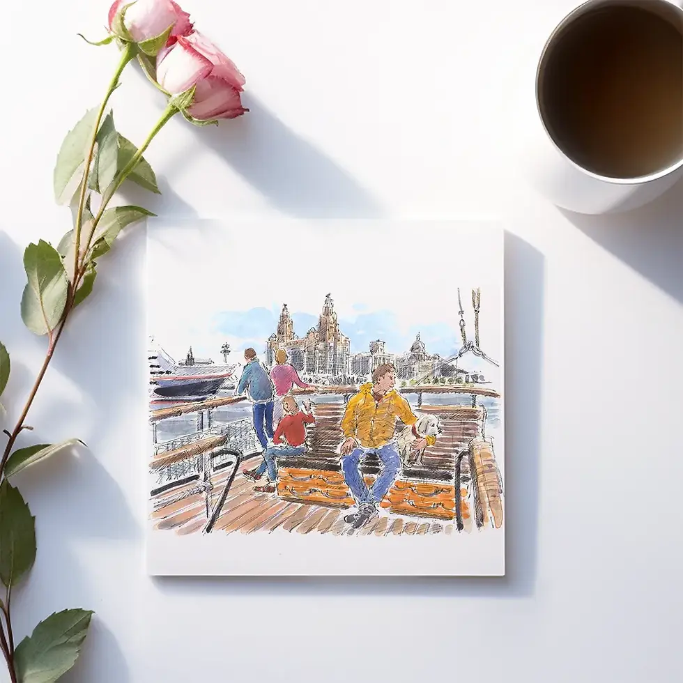 Ferry ride across the Mersey, Liverpool