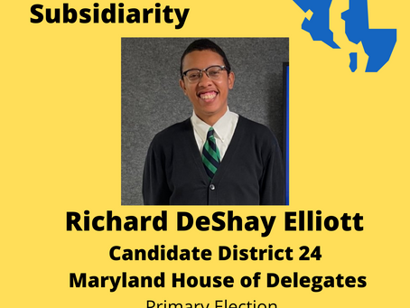 Richard DeShay Elliott - Candidate District 24 Maryland House of Delegates