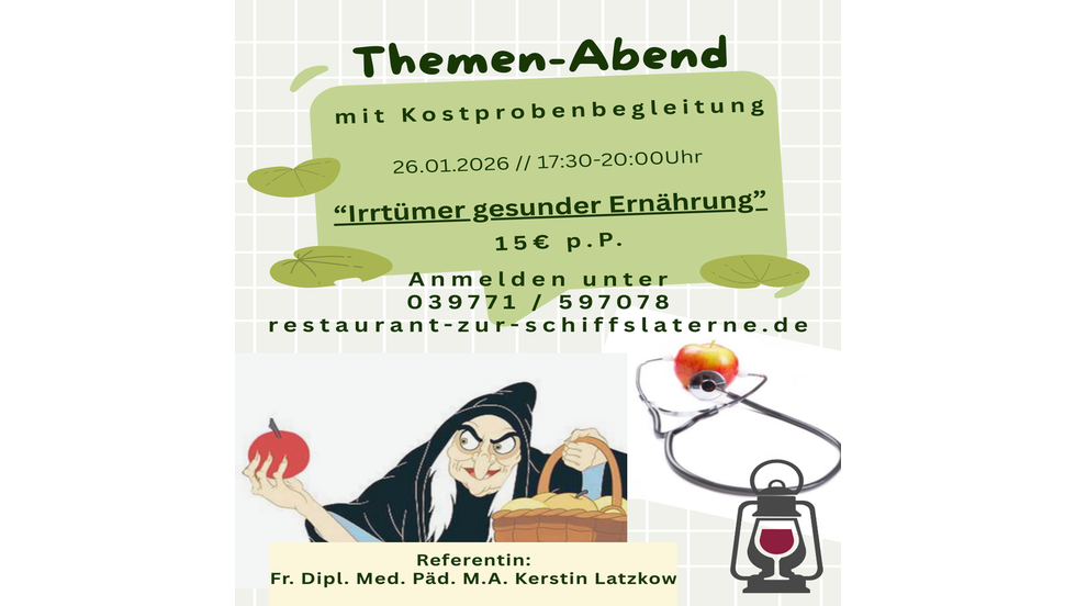 Themen-Abend "Irrtümer gesunder Ernährung"
