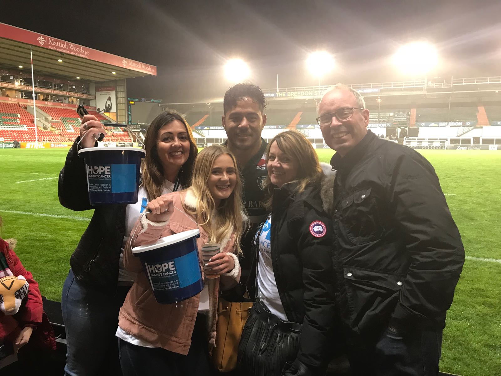 Fundraising at Leicester Tigers!