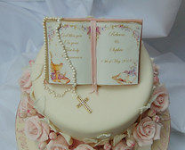 1st Communion Cake topper - Bible with text 