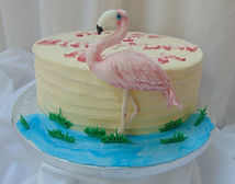 Flamingo 21st Birthday Cake