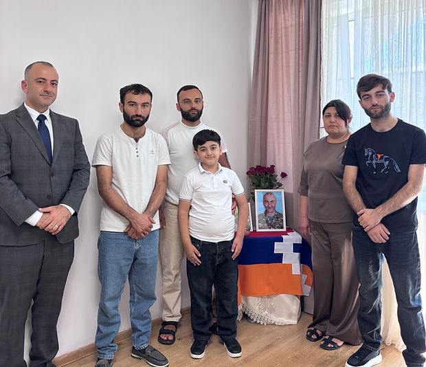 Armo Abgaryan's widow and children