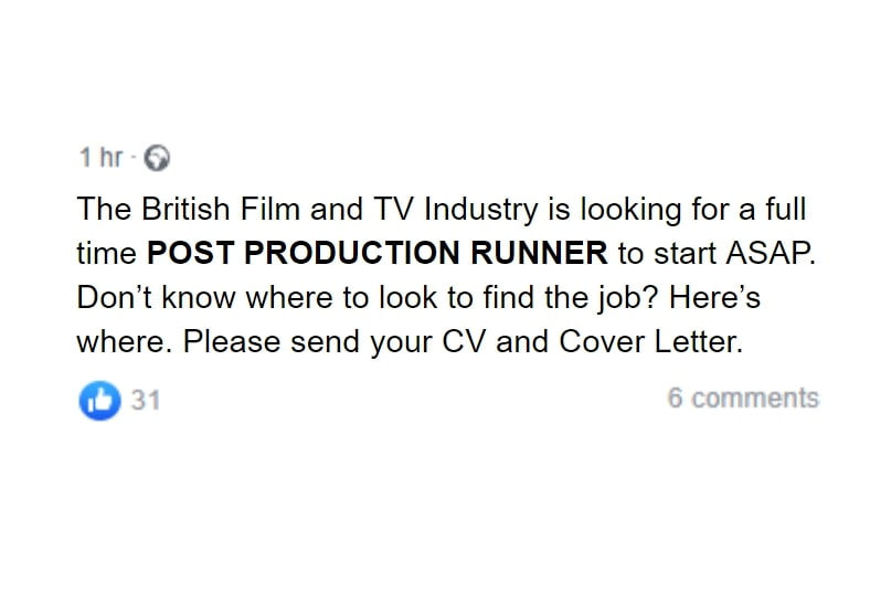 Where Are Post Production Runner Jobs Listed?
