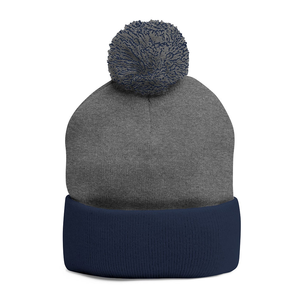 Miniatura: Pom-Pom Knit Cap (Embroidery)