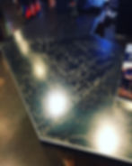 counter top at Squaw Valley ski shop