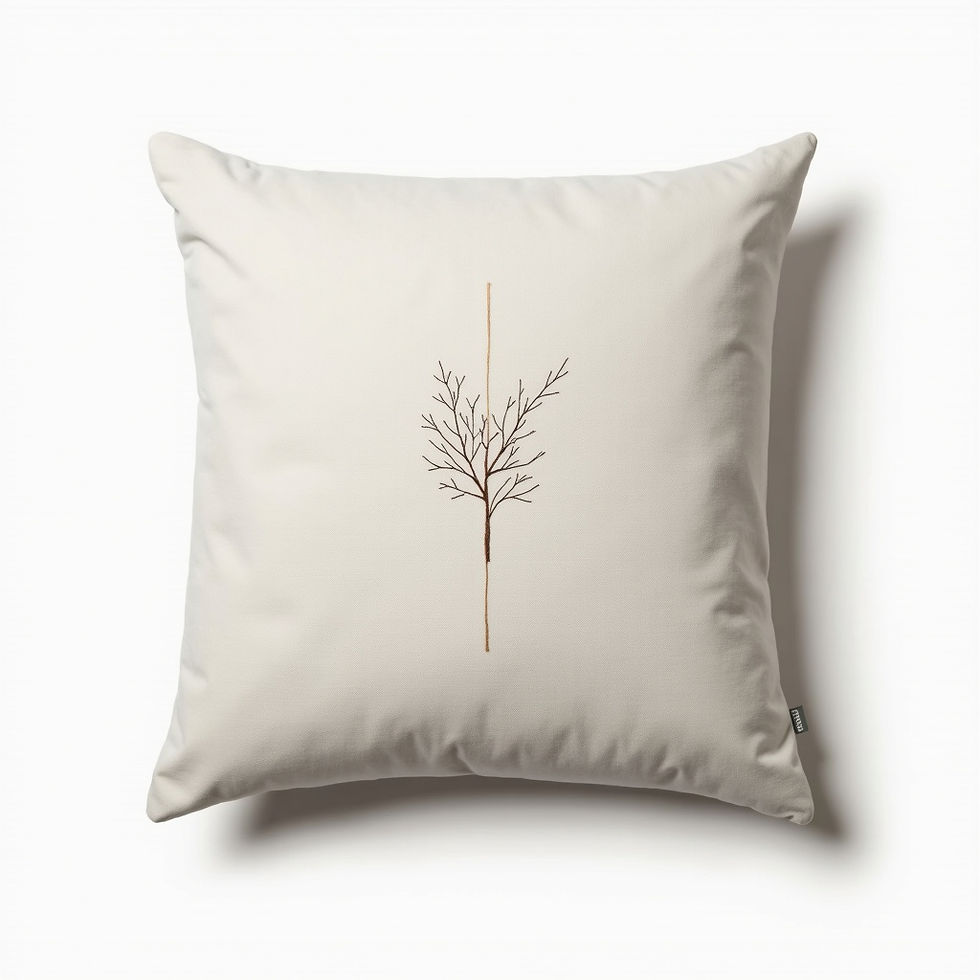 Embroidered Cotton Cushion