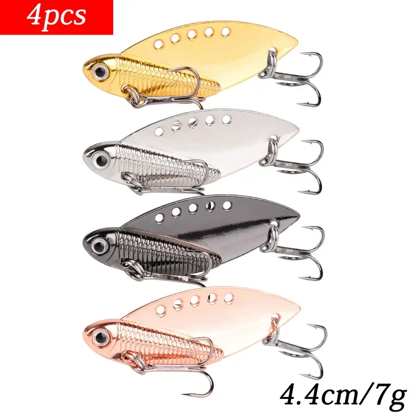 Thumbnail: Metal VIB Fishing Lure Vibration Spoon Spinner 