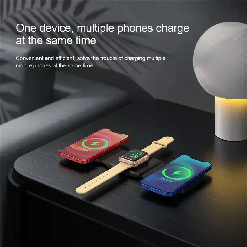 Thumbnail: 3 in 1 Magnetic Wireless Charger Pad Stand