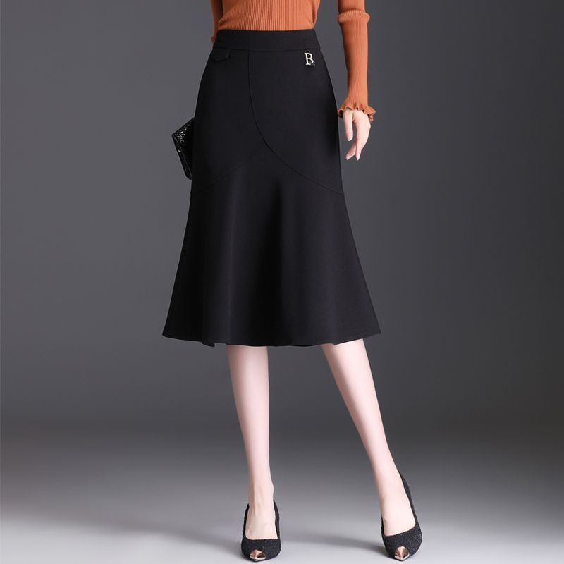 Thumbnail: New High Waist Fishtail Skirt 