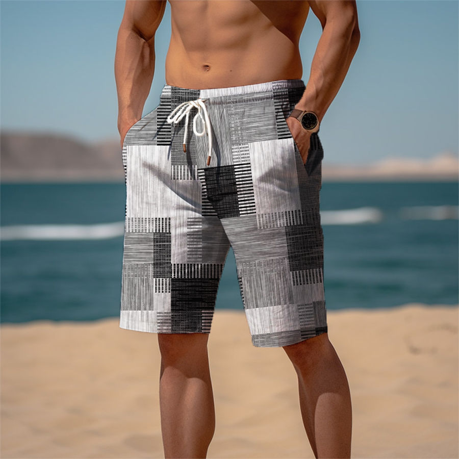 Thumbnail: Plaid Stripe Beach Shorts 