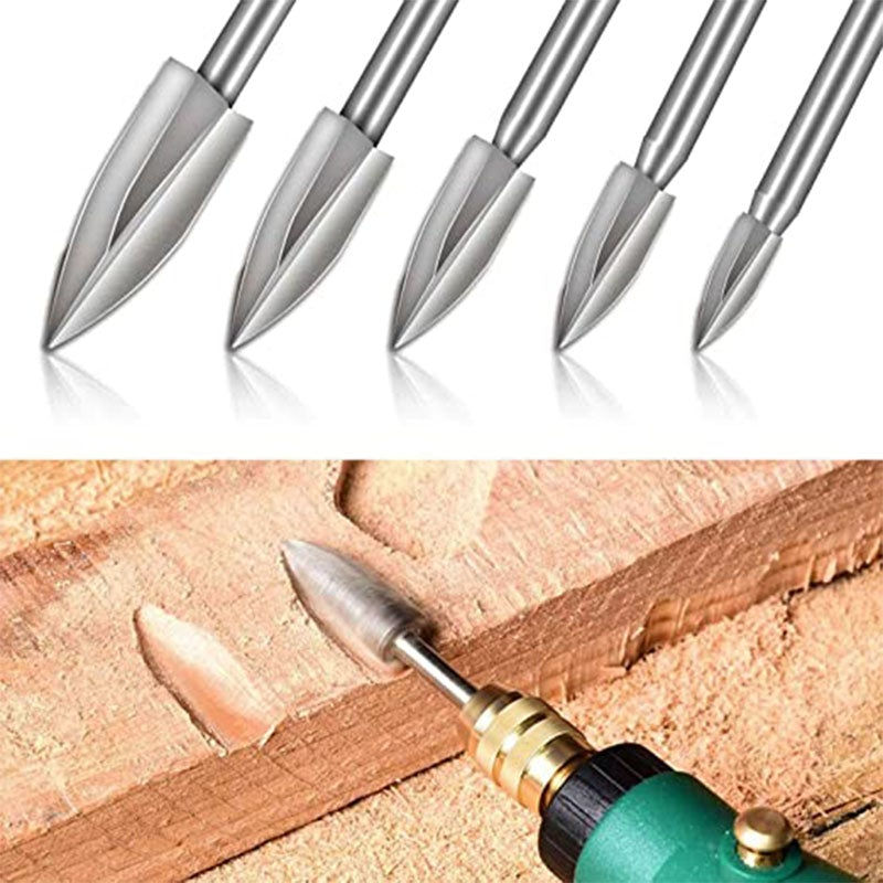 Thumbnail: 5 PCS Set Wood Carving Drill Bits