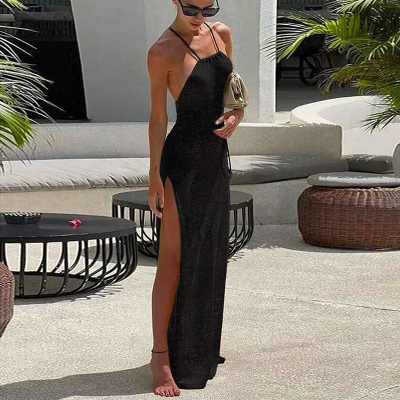 Thumbnail: Sexy See-Through Long Slit Cover Up