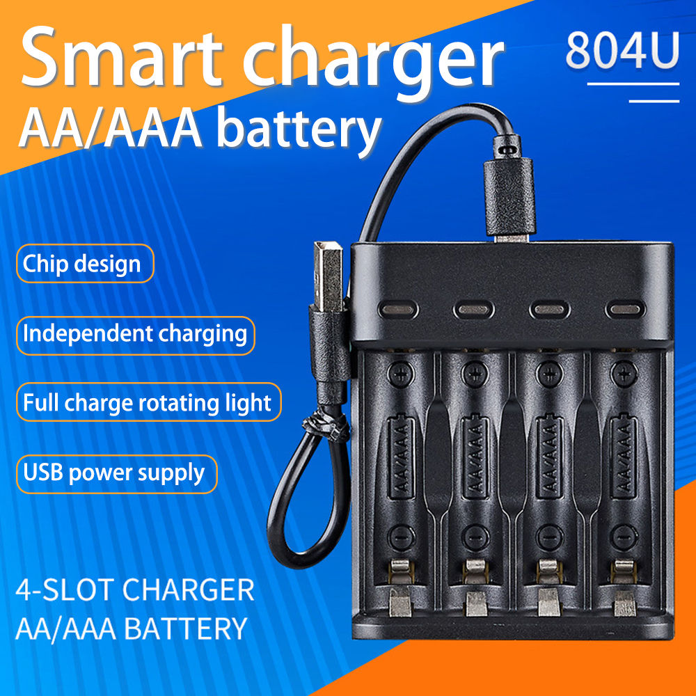 Smart Battery Charger 4 Slots