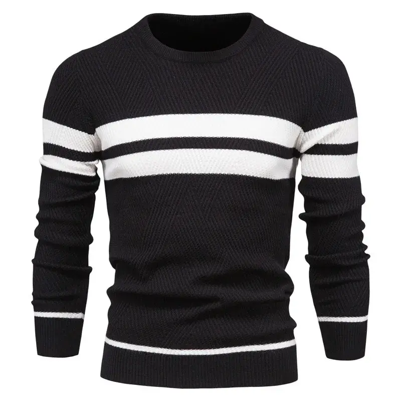 Thumbnail: Round Neck Knitted Pullover 