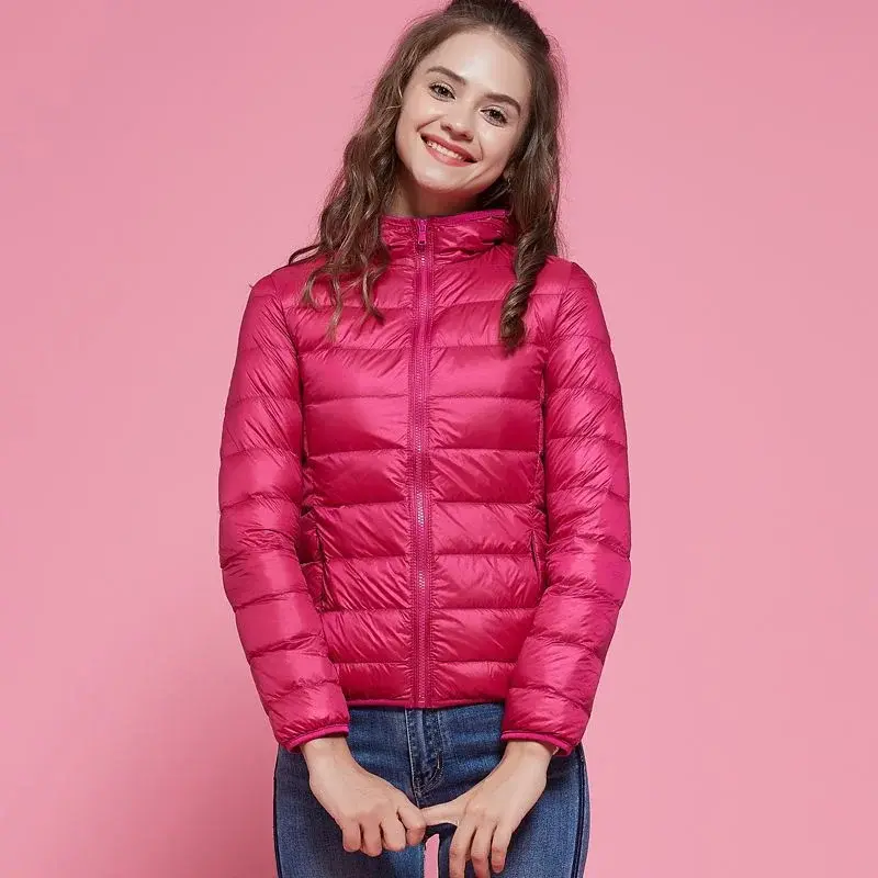Thumbnail: Warm Packable Down Jacket violet