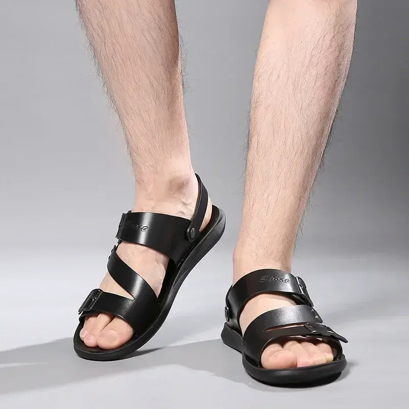 Thumbnail:  Leather Roman Sandals 