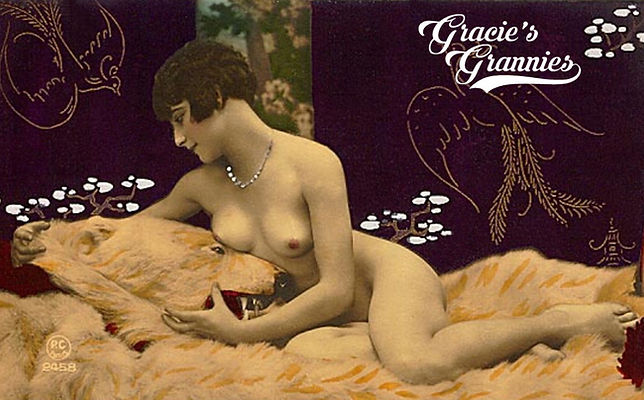 P-C nude postcard