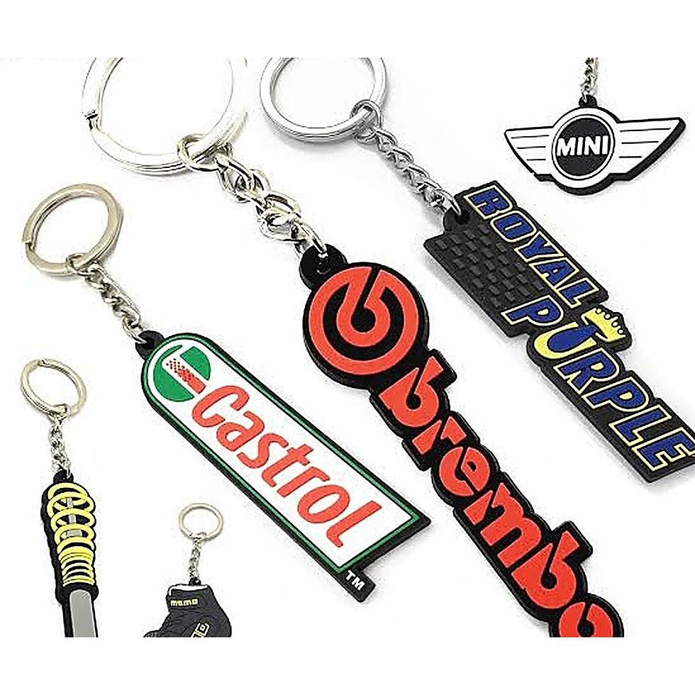 Rubber Keychain - metal - corporate gift, UV printed