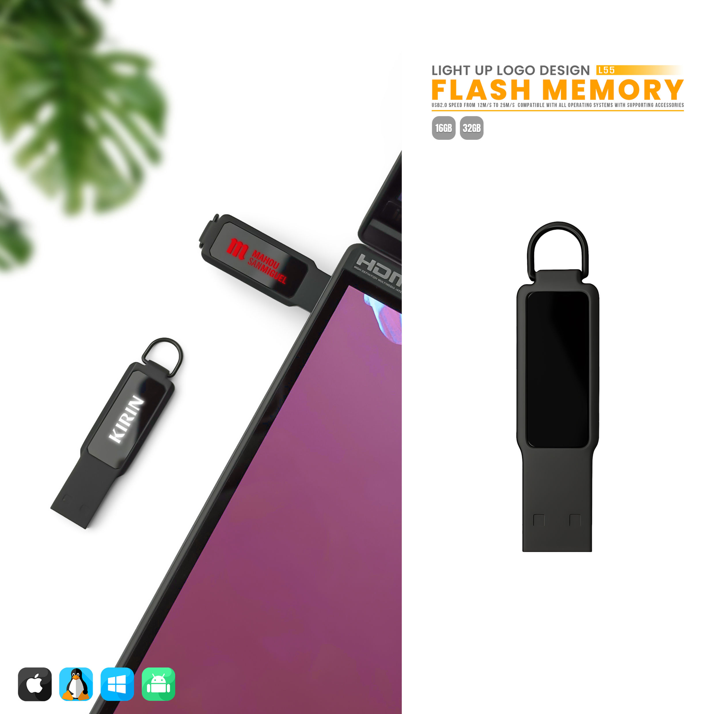 L-55 -- Light-Up USB Flash