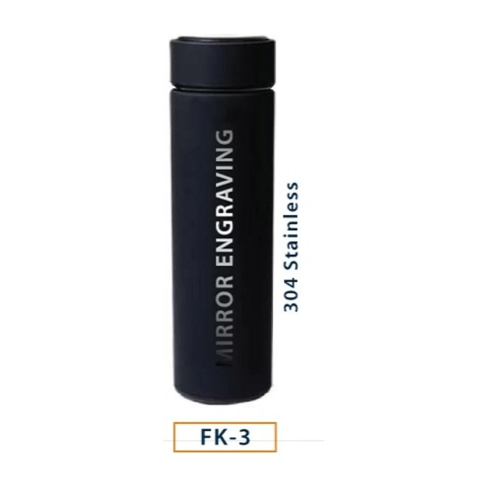 Rubber Stainless Flask - stainless steel - corporate gift, UV printed