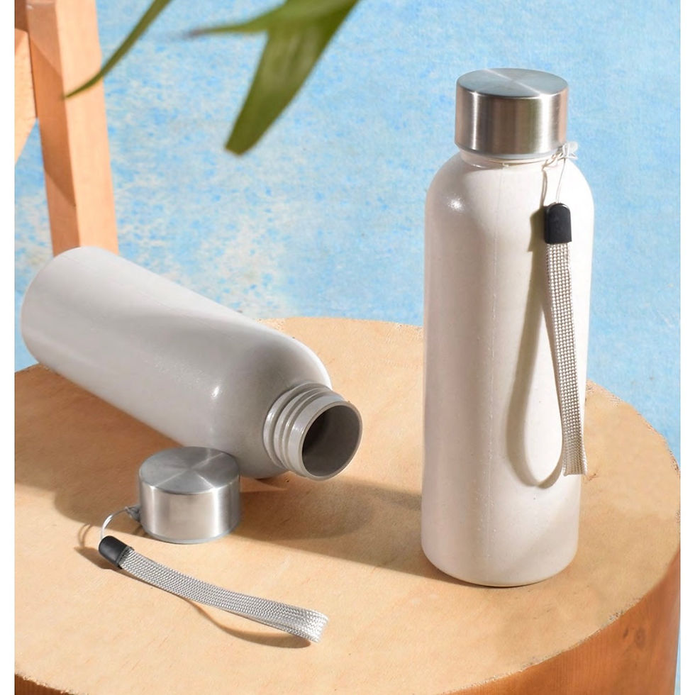 Wheat Straw Bottle - corporate gift, UV printed