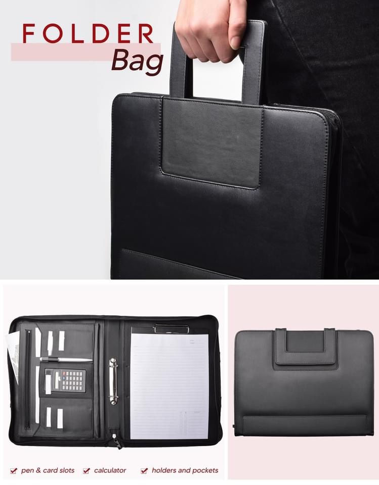 Thumbnail: CSF4 -- Handy Leather Folder with Calculator