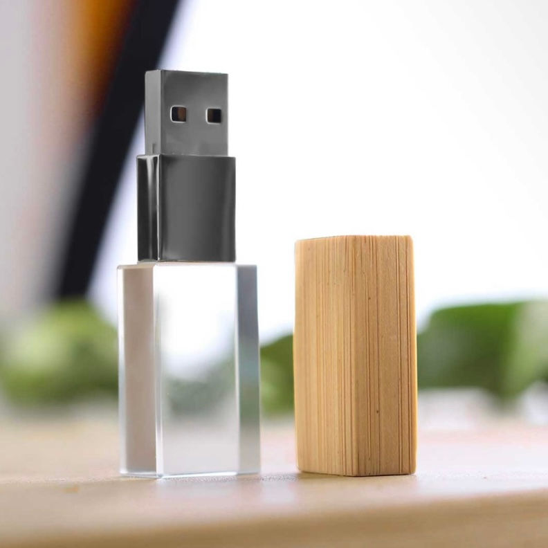 Bamboo Crystal Flash Memory 32G - 32GB - corporate gift, laser engraved