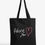 Thumbnail: BLK-TOT-B-1 -- Black Canvas Tote Bag